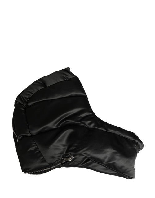 Dolce & Gabbana Black Polyester Whole Head Wrap Capello Hat - ClickThatClicks 
