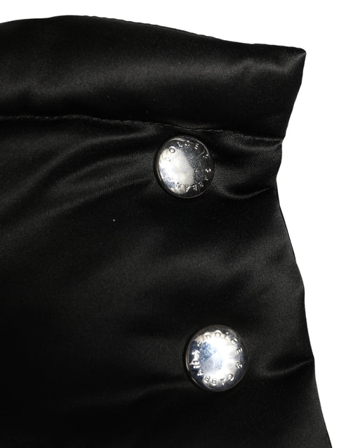 Dolce & Gabbana Black Polyester Whole Head Wrap Capello Hat - ClickThatClicks 