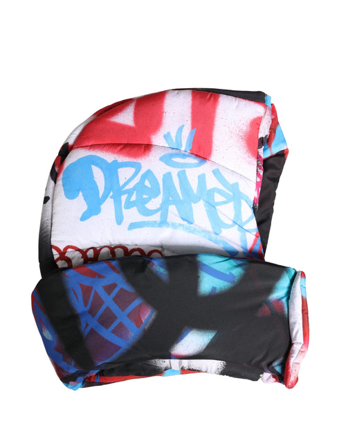 Dolce & Gabbana Multicolor Graffiti Whole Head Wrap Capello Hat - ClickThatClicks 