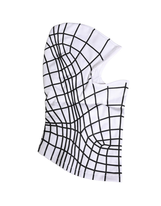 Dolce & Gabbana Men White Stripes Nylon Ski Mask Balaclava Hat - ClickThatClicks 