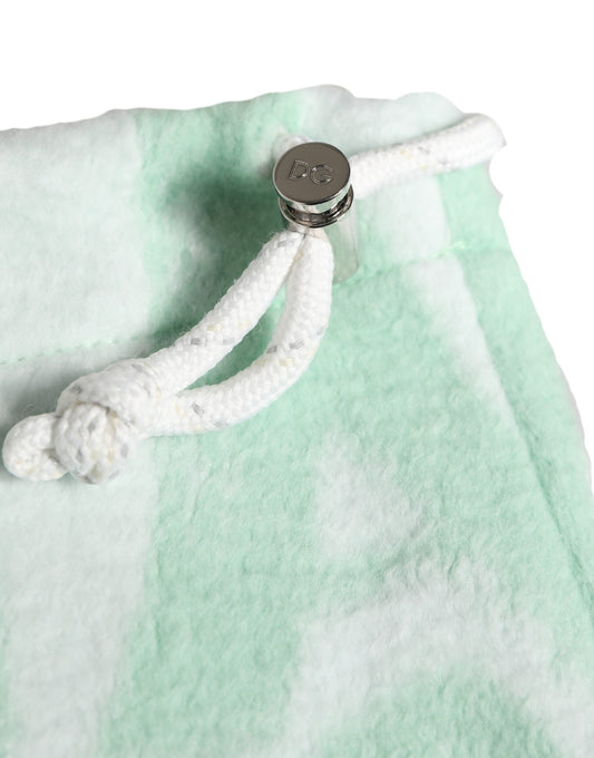 Dolce & Gabbana Men White Logo Print Nylon Neck Warmer Hat - ClickThatClicks 