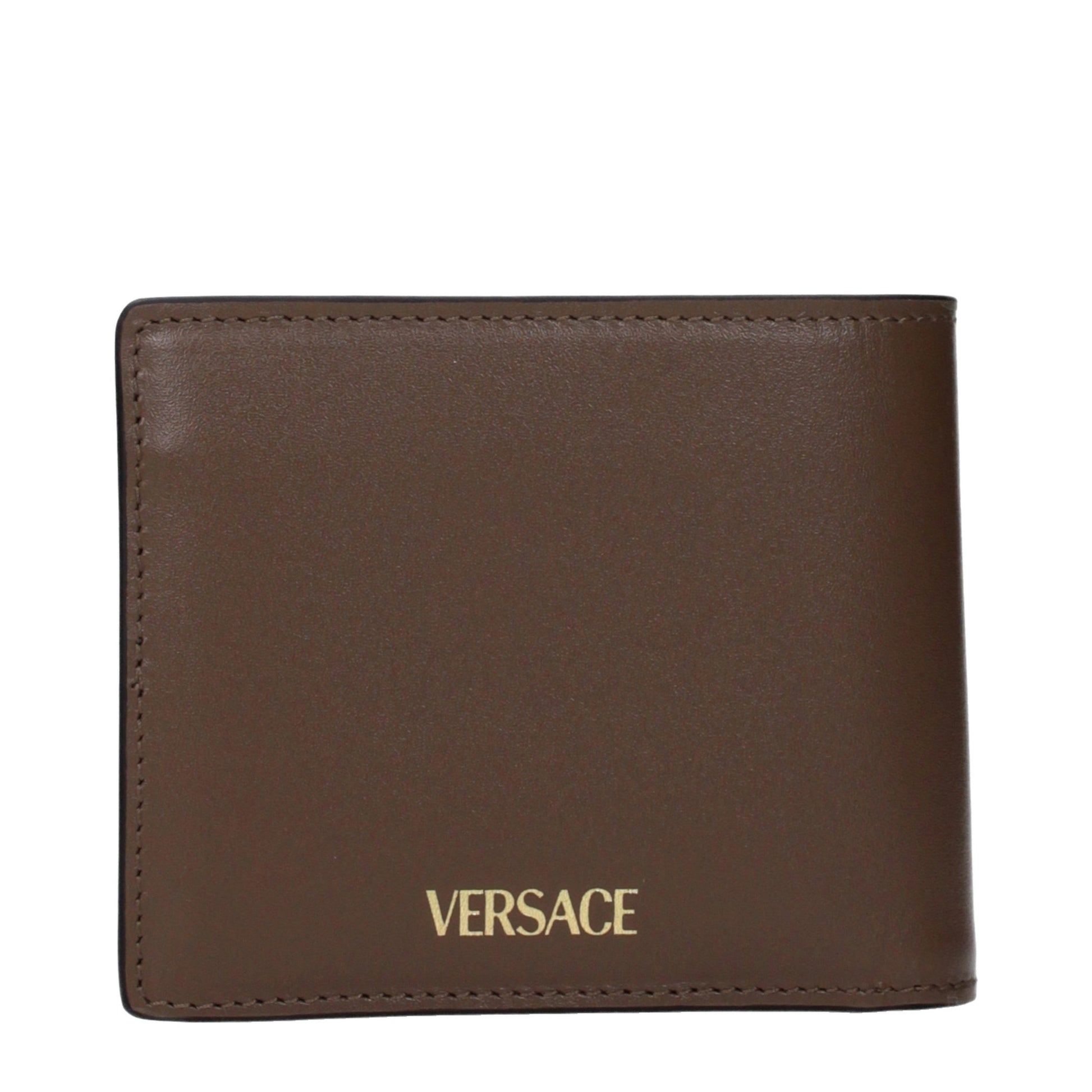 Versace Brown Leather Wallet - ClickThatClicks 