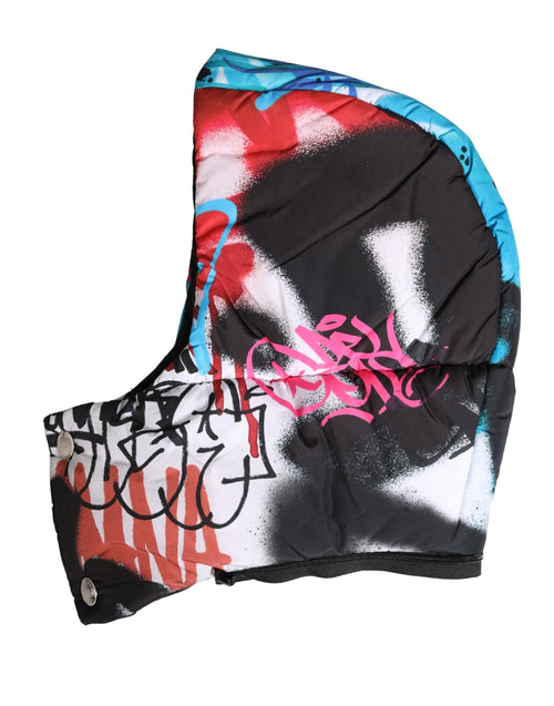 Dolce & Gabbana Multicolor Graffiti Whole Head Wrap Capello Hat - ClickThatClicks 