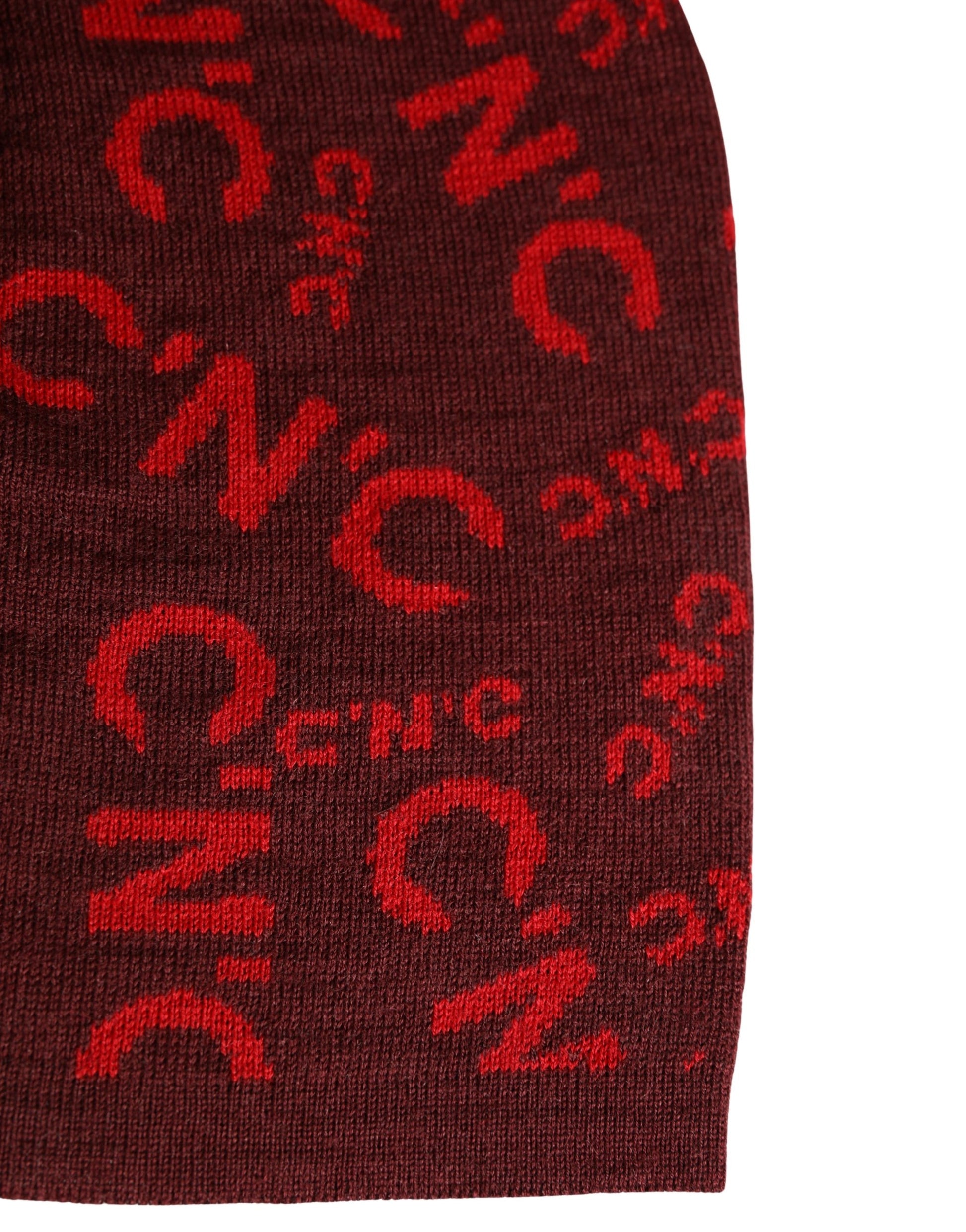 Costume National Red Wool Blend Branded Beanie Capello Hat - ClickThatClicks 