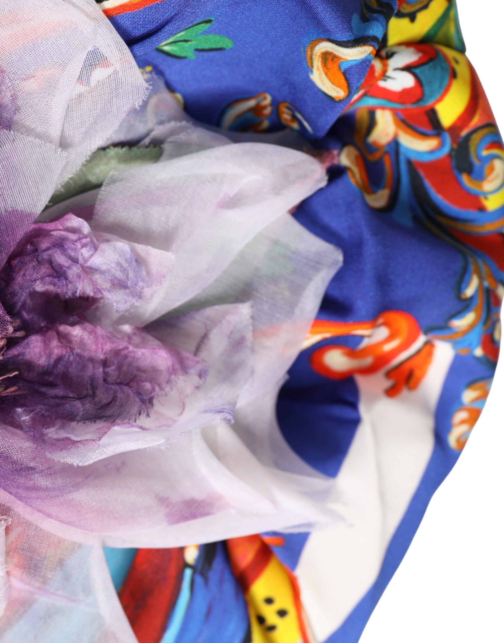 Dolce & Gabbana Multicolor Carretto Motif Turban Headwear Hat - ClickThatClicks 