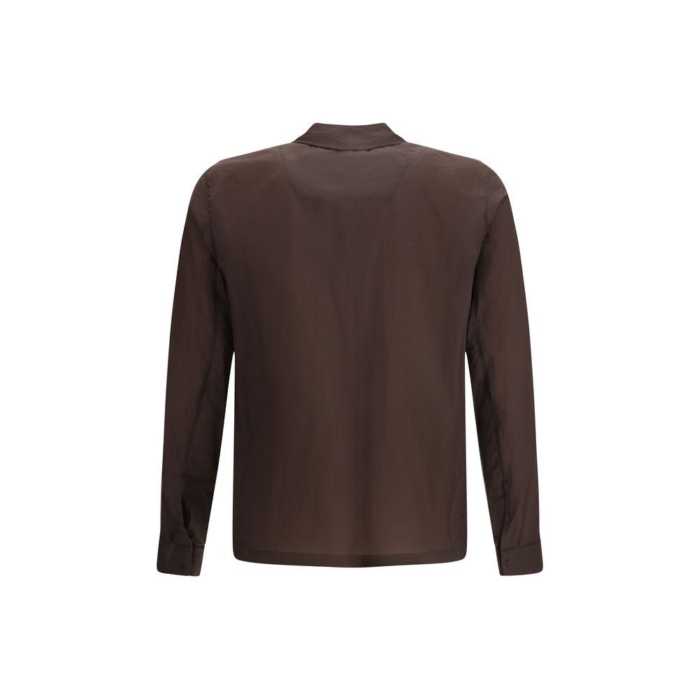 Herno Brown Polyamide Dress Shirt - ClickThatClicks 