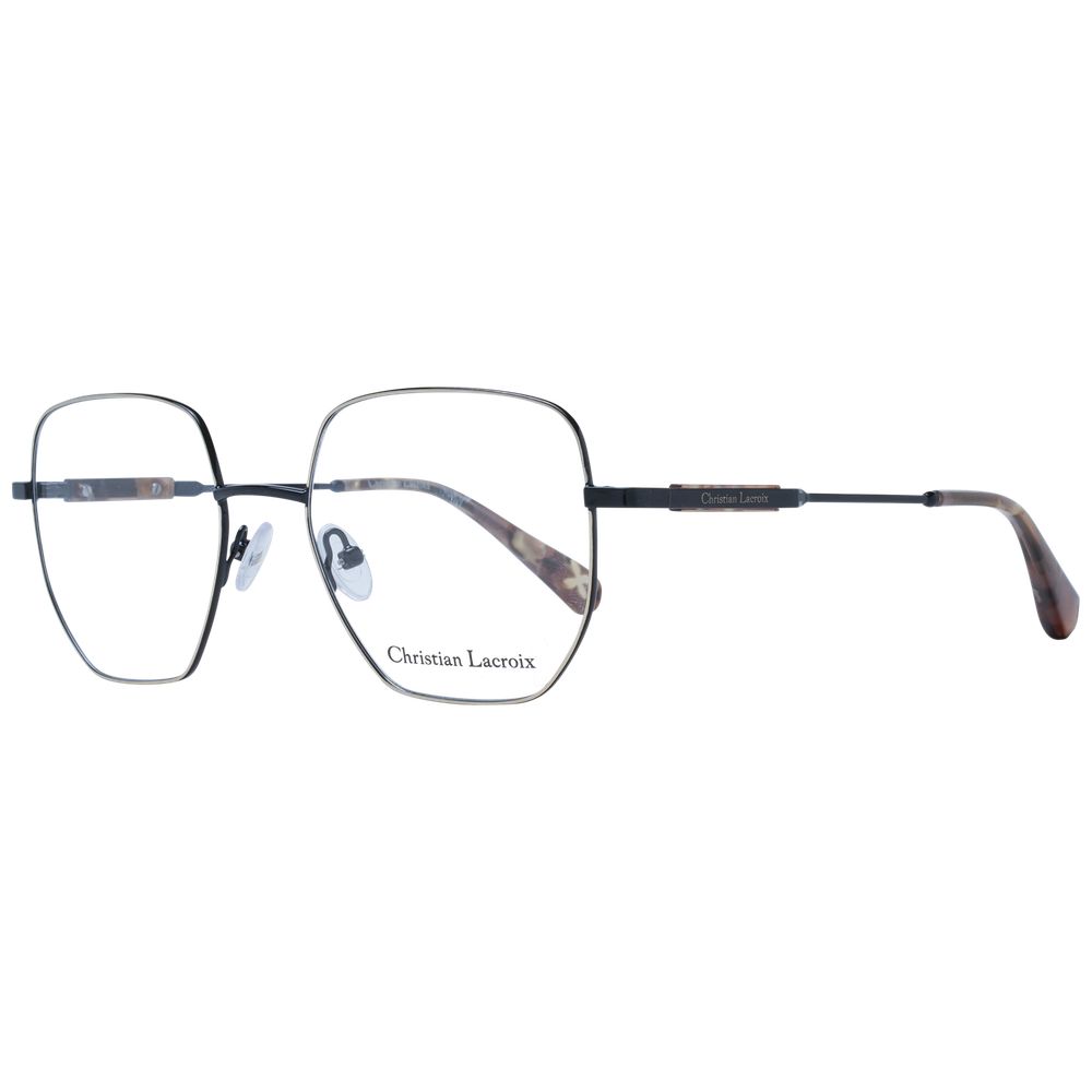 Christian Lacroix Black Stainless Steel Glasses (Frames) - ClickThatClicks 