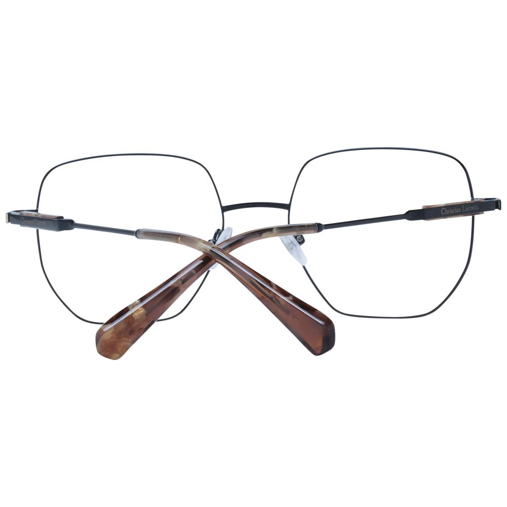 Christian Lacroix Black Stainless Steel Glasses (Frames) - ClickThatClicks 