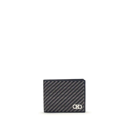 Ferragamo Gray Calf Leather Bos Taurus Wallet - ClickThatClicks 