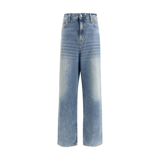 Haikure Blue Cotton Relaxed Fit Jeans - ClickThatClicks 