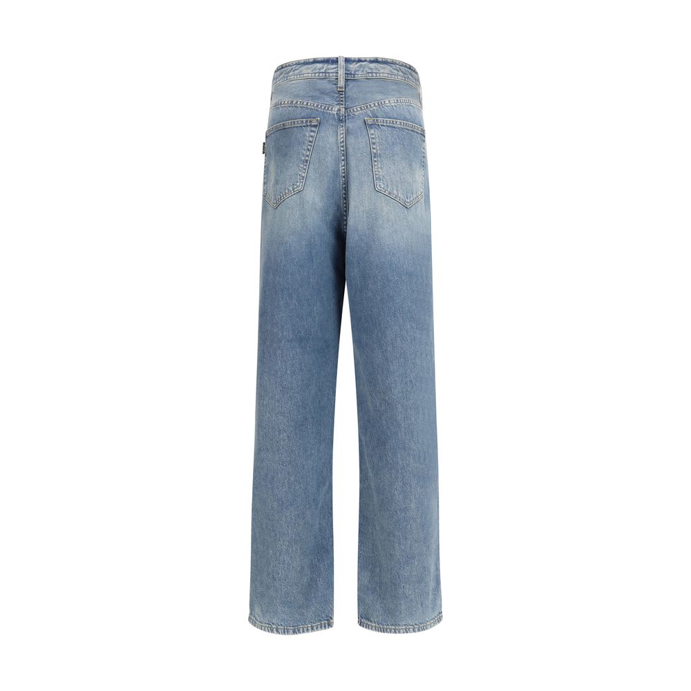 Haikure Blue Cotton Relaxed Fit Jeans - ClickThatClicks 