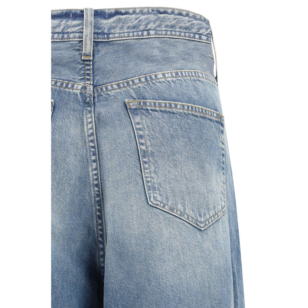 Haikure Blue Cotton Relaxed Fit Jeans - ClickThatClicks 