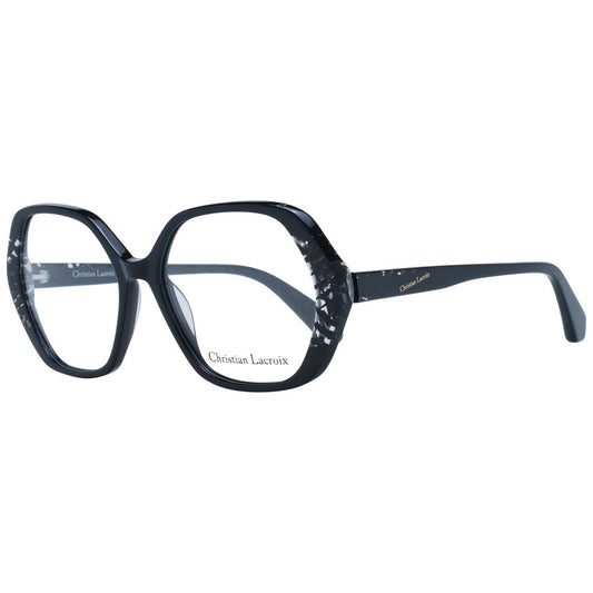 Christian Lacroix Black Acetate Glasses (Frames) - ClickThatClicks 