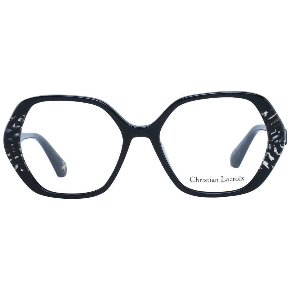 Christian Lacroix Black Acetate Glasses (Frames) - ClickThatClicks 