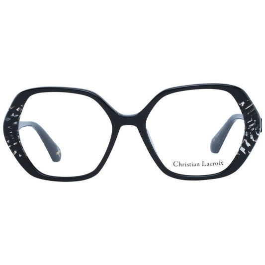 Christian Lacroix Black Acetate Glasses (Frames) - ClickThatClicks 