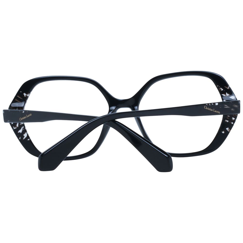 Christian Lacroix Black Acetate Glasses (Frames) - ClickThatClicks 