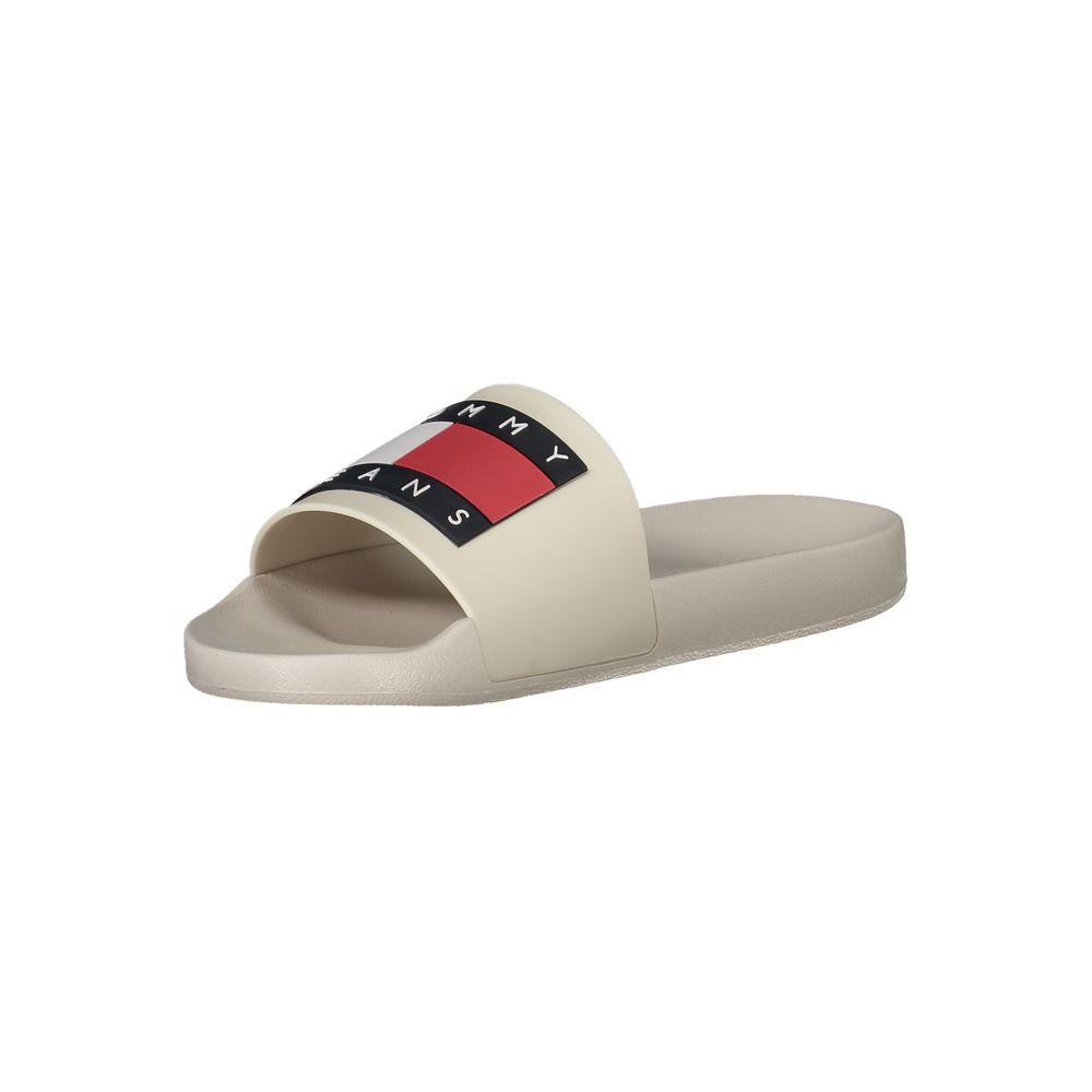 Tommy Hilfiger Beige Polyurethane Men's Slipper - ClickThatClicks 