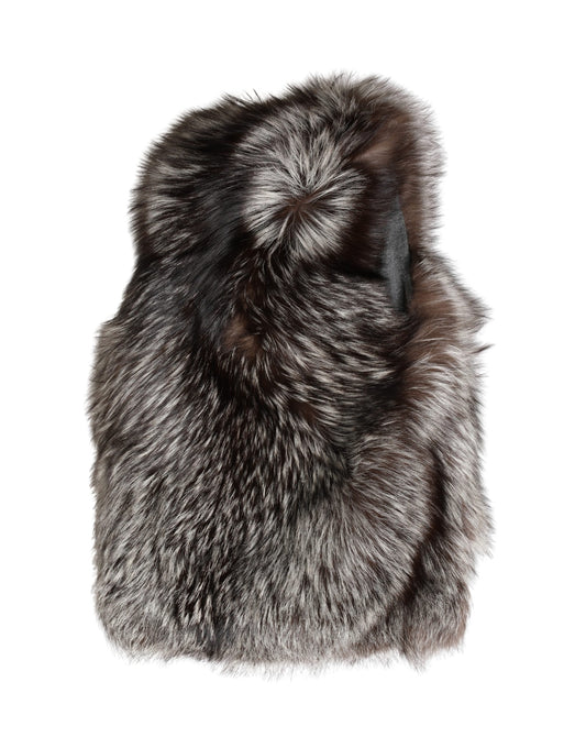 Dolce & Gabbana Brown Faux Fur Whole Head Wrap Capello Hat - ClickThatClicks 