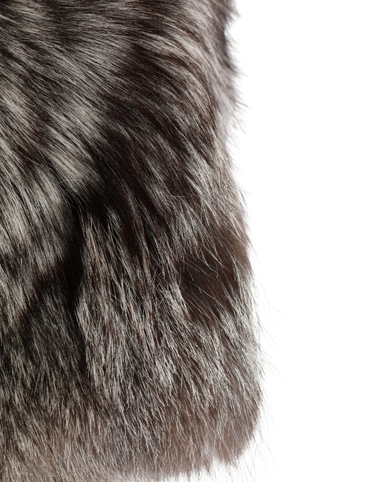 Dolce & Gabbana Brown Faux Fur Whole Head Wrap Capello Hat - ClickThatClicks 