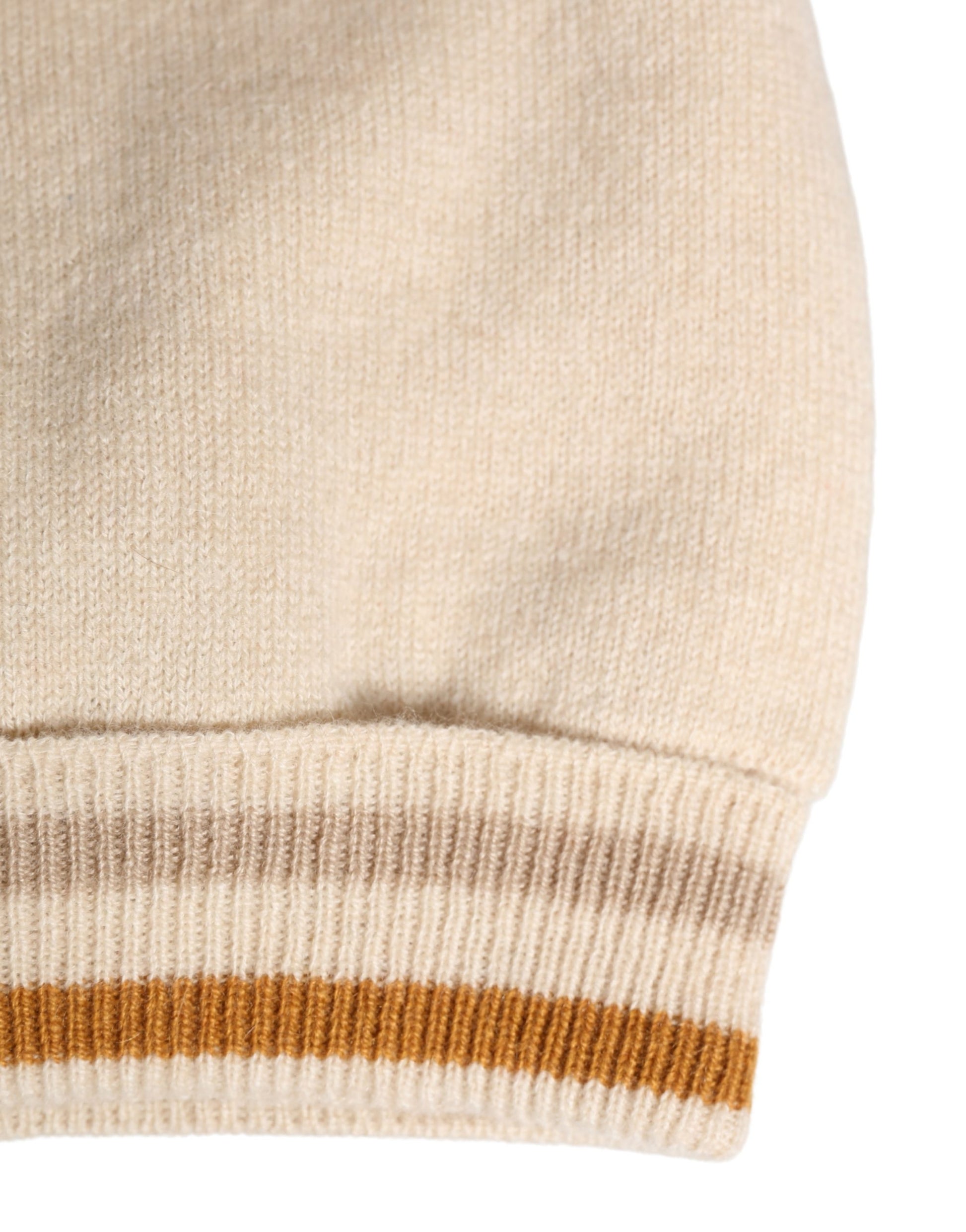 Dolce & Gabbana Beige Cashmere Knitted Women Winter Beanie Hat - ClickThatClicks 
