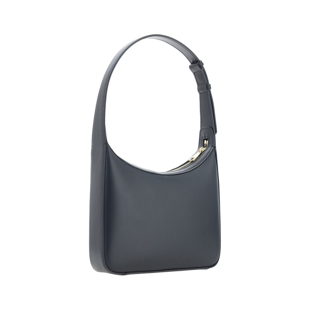 Dolce & Gabbana Black Calf Leather Bos Taurus Shoulder Bag - ClickThatClicks 