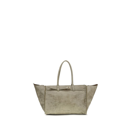 Benedetta Bruzziches Beige Calf Leather Bos Taurus Shoulder Bag - ClickThatClicks 
