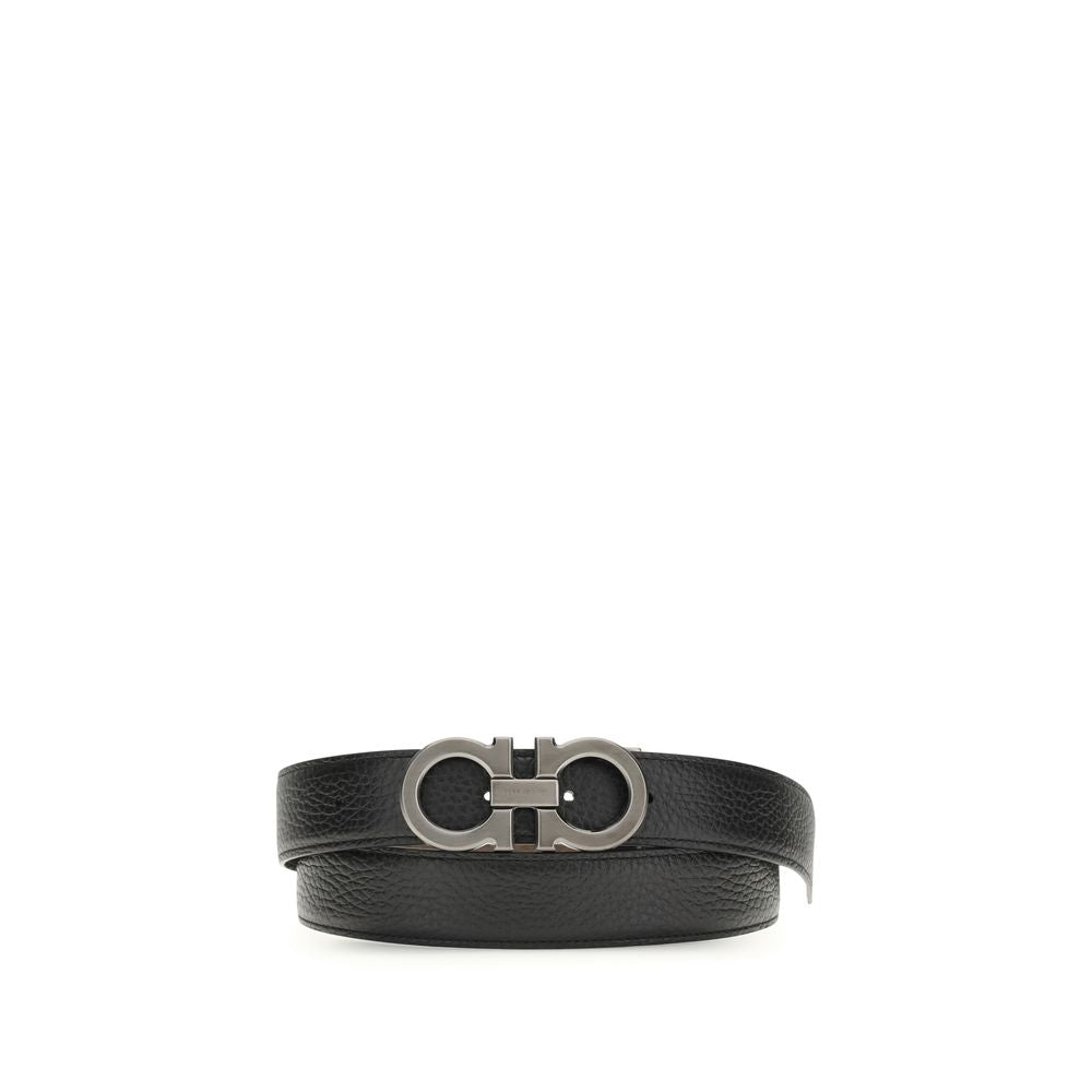 Ferragamo Blue Calf Leather Bos Taurus Regular Belt - ClickThatClicks 