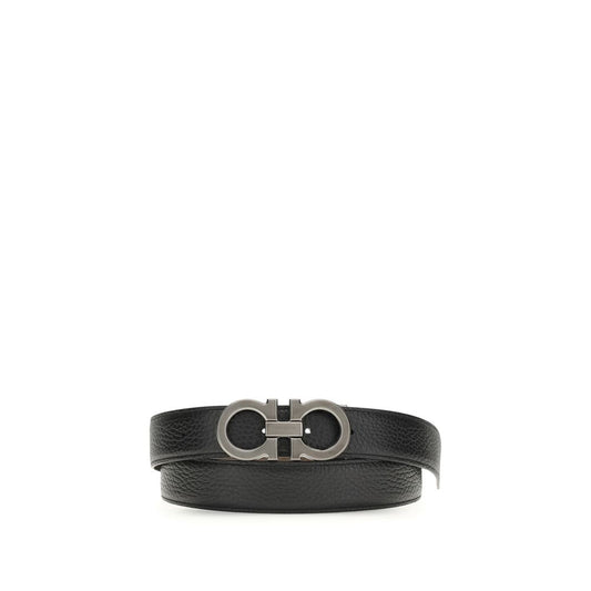 Ferragamo Blue Calf Leather Bos Taurus Regular Belt - ClickThatClicks 