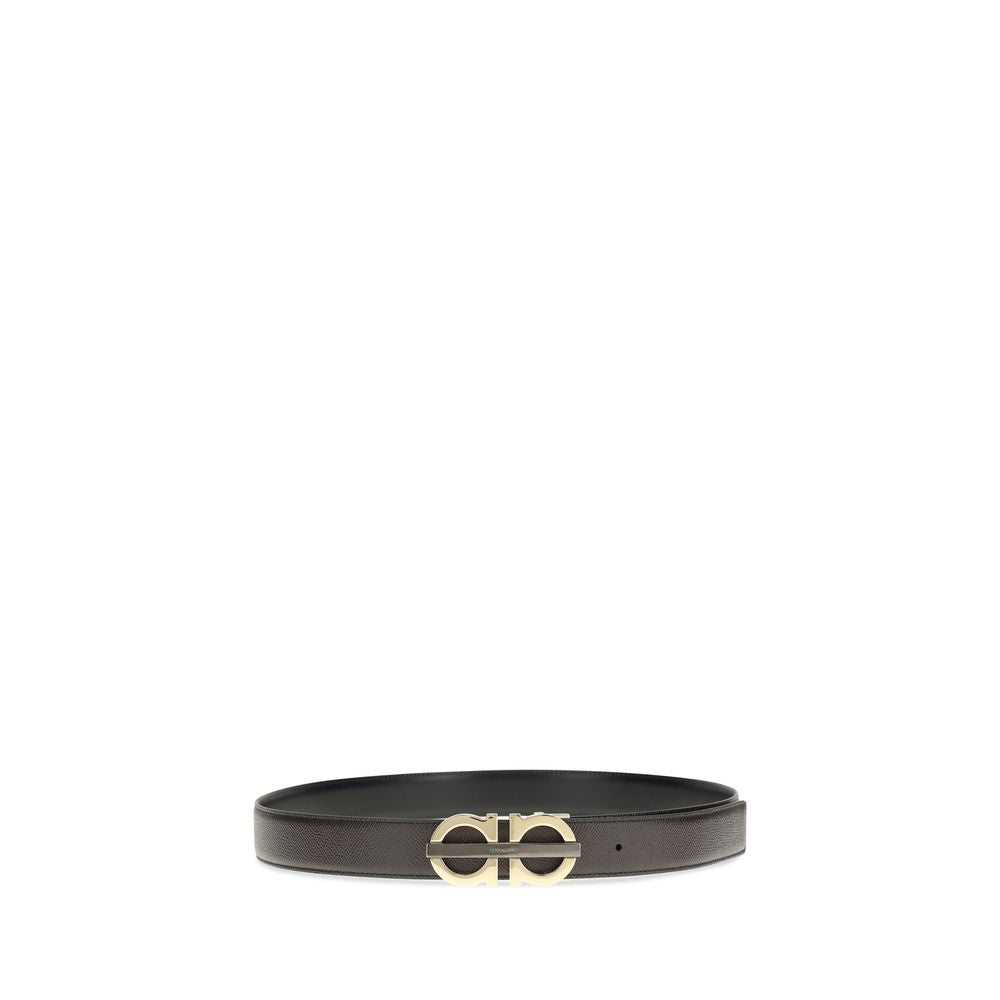 Ferragamo Brown Calf Leather Bos Taurus Regular Belt - ClickThatClicks 