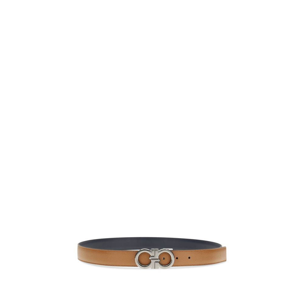 Ferragamo Brown Calf Leather Bos Taurus Regular Belt - ClickThatClicks 