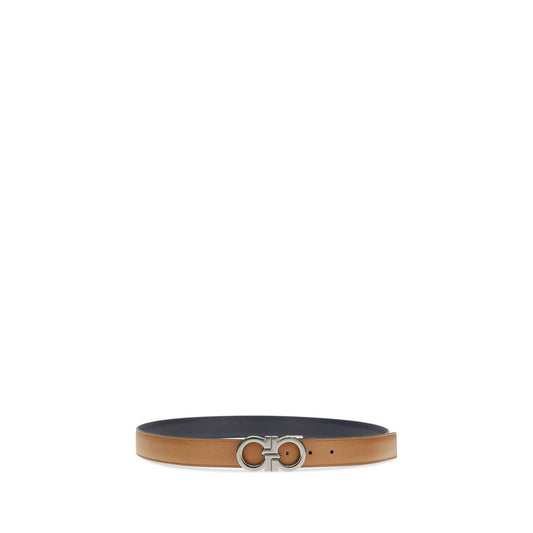 Ferragamo Brown Calf Leather Bos Taurus Regular Belt - ClickThatClicks 
