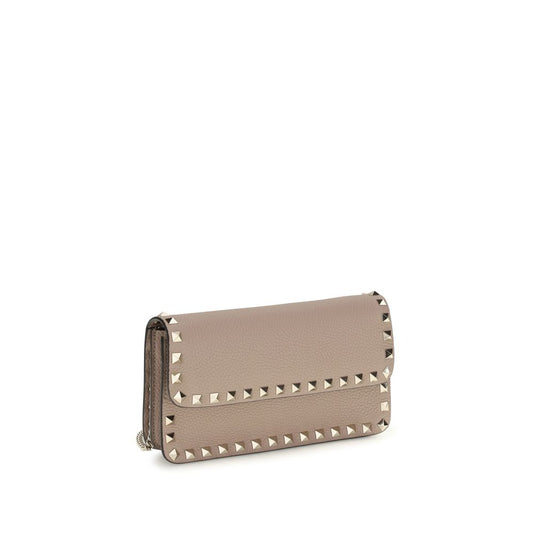 Valentino Garavani Beige Calf Leather Bos Taurus Wallet - ClickThatClicks 