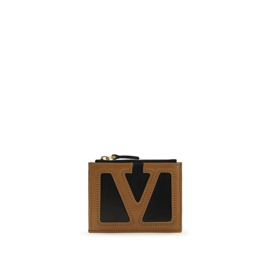 Valentino Garavani Black Calf Leather Bos Taurus Wallet - ClickThatClicks 