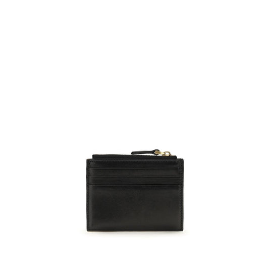 Valentino Garavani Black Calf Leather Bos Taurus Wallet - ClickThatClicks 
