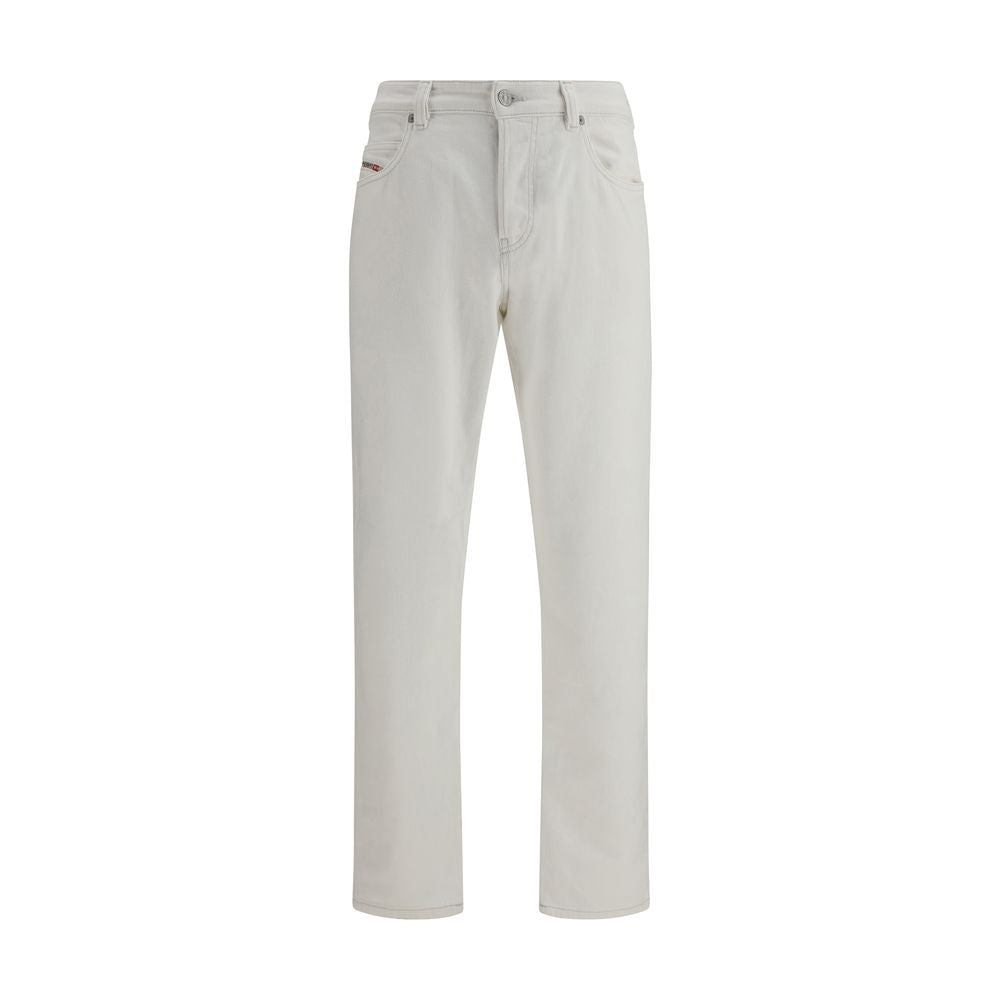 Diesel White Cotton Slim Fit Jeans - ClickThatClicks 