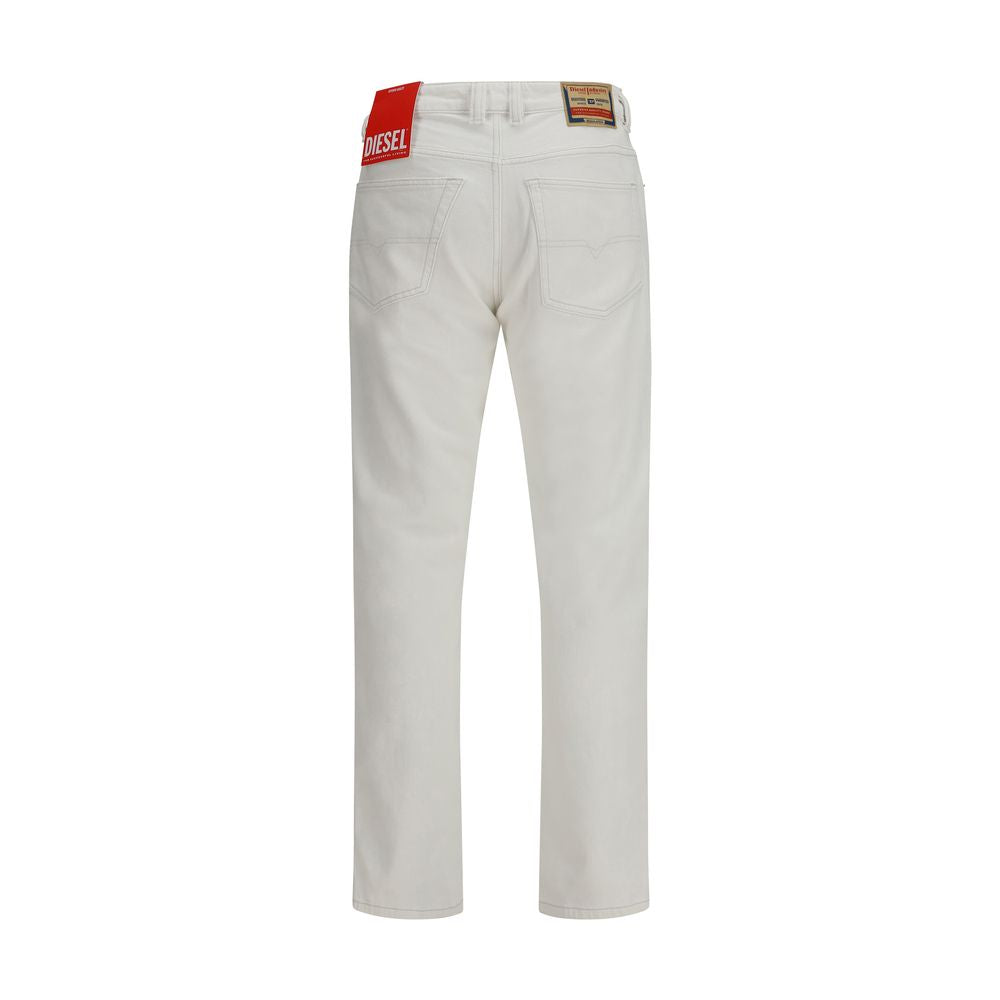 Diesel White Cotton Slim Fit Jeans - ClickThatClicks 