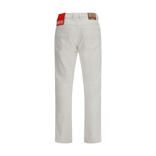Diesel White Cotton Slim Fit Jeans - ClickThatClicks 