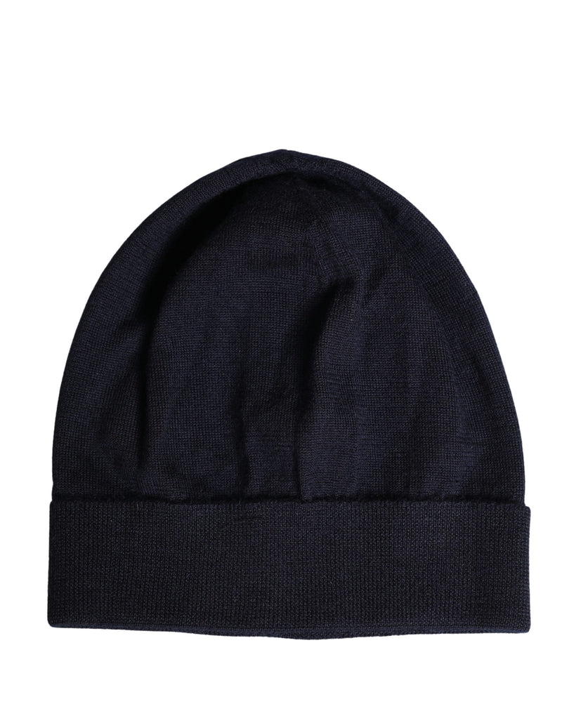 Dolce & Gabbana Black Cashmere Knitted Women Winter Beanie Hat - ClickThatClicks 