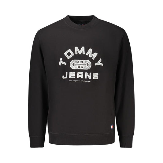Tommy Hilfiger Black Cotton Men's Sweatshirt - ClickThatClicks 