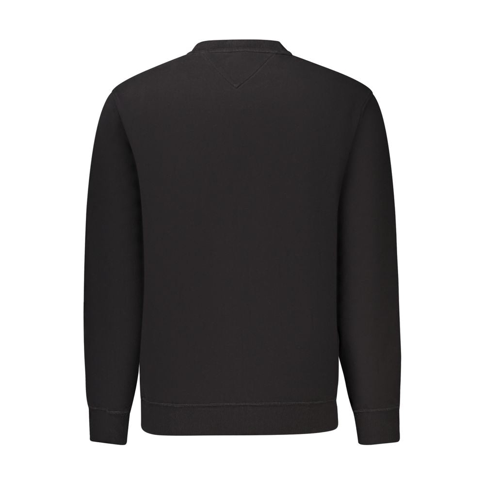 Tommy Hilfiger Black Cotton Men's Sweatshirt - ClickThatClicks 