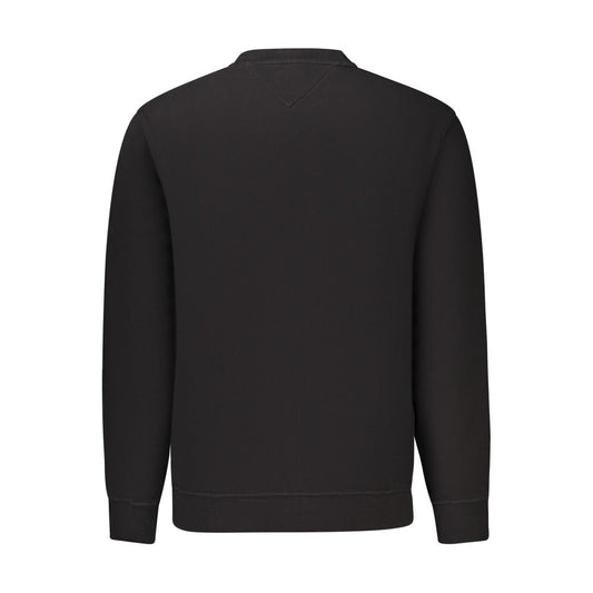 Tommy Hilfiger Black Cotton Men's Sweatshirt - ClickThatClicks 