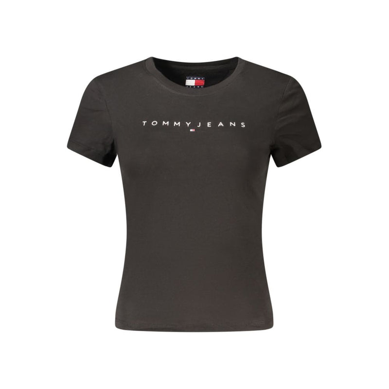 Tommy Hilfiger Black Cotton Women T-Shirt