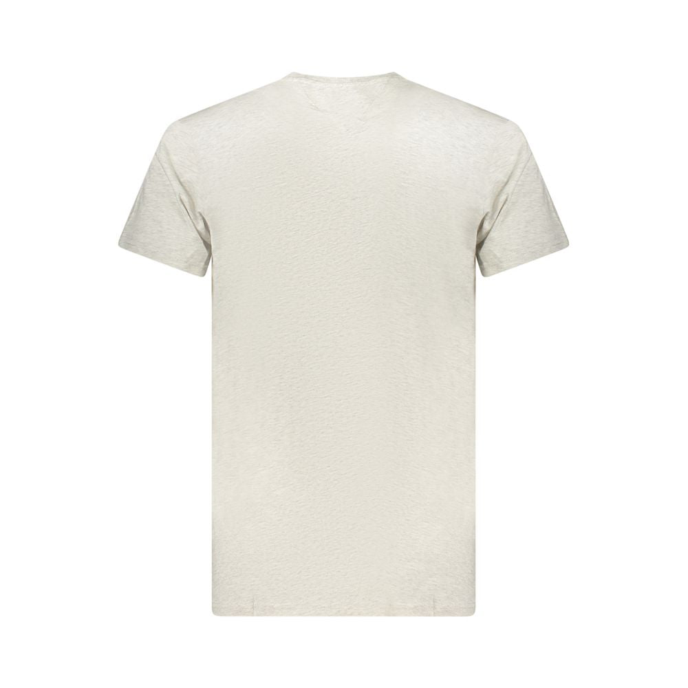 Tommy Hilfiger Grigio Cotton Men T-Shirt - ClickThatClicks 