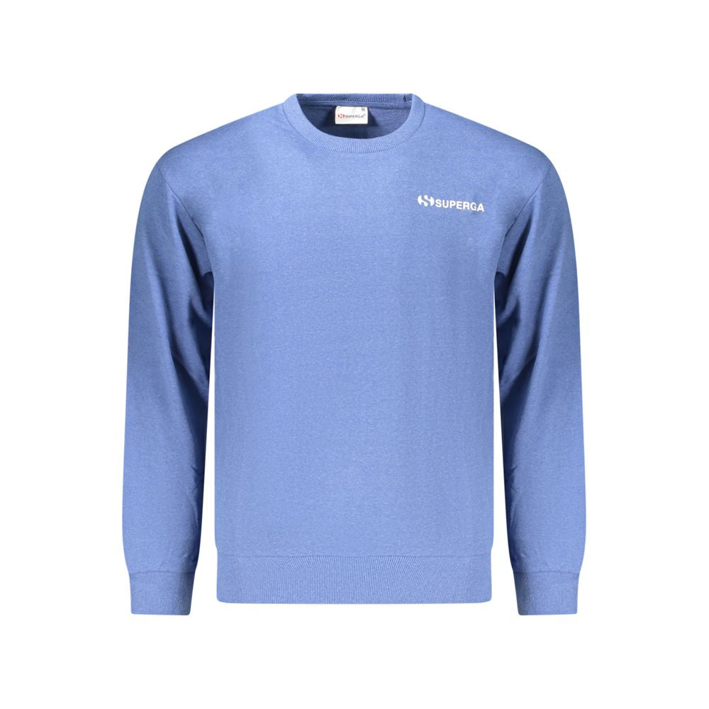 Superga Azzurro Cotton Men Sweatshirt - ClickThatClicks 