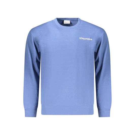 Superga Azzurro Cotton Men Sweatshirt - ClickThatClicks 