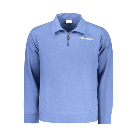 Superga Azzurro Cotton Men's Sweatshirt - ClickThatClicks 