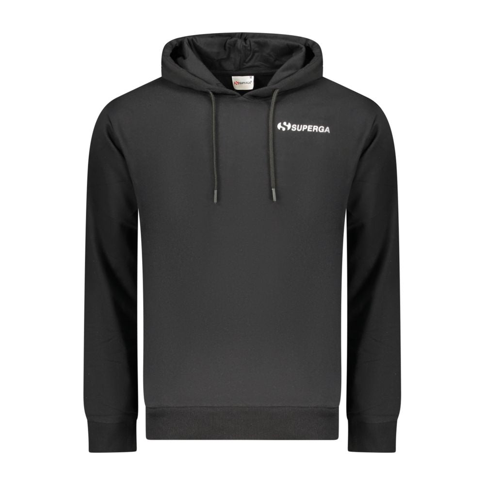Superga Black Cotton Men's Hoodie - ClickThatClicks 