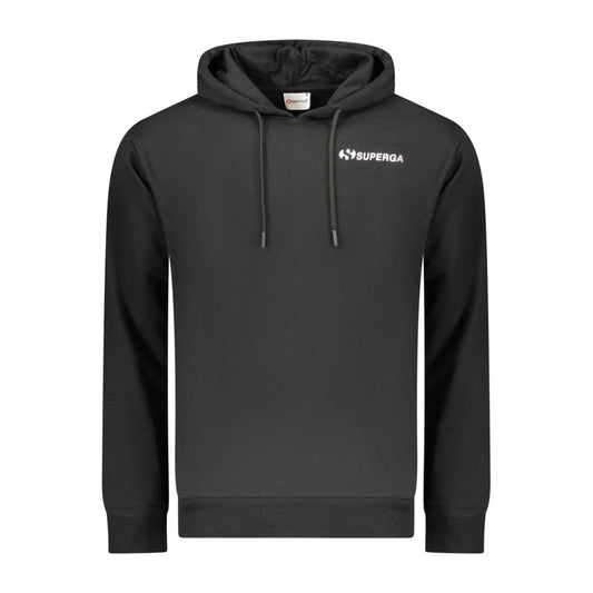 Superga Black Cotton Men's Hoodie - ClickThatClicks 