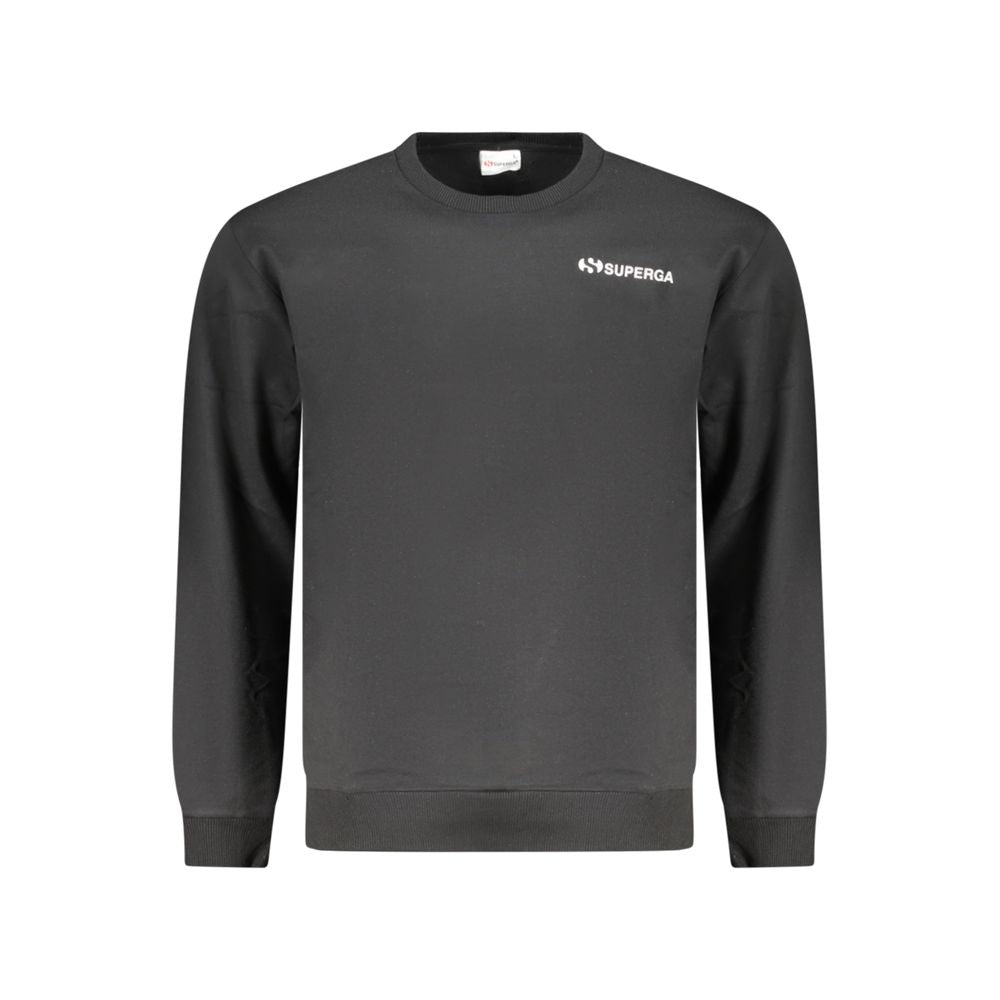 Superga Black Cotton Men's Sweatshirt - ClickThatClicks 