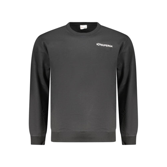 Superga Black Cotton Men's Sweatshirt - ClickThatClicks 